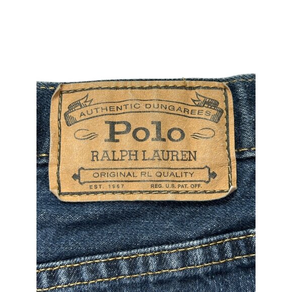 Polo Ralph Lauren Jeans Womens  Size 16 Authentic Dungarees Denim Straight Fit - Picture 8 of 14